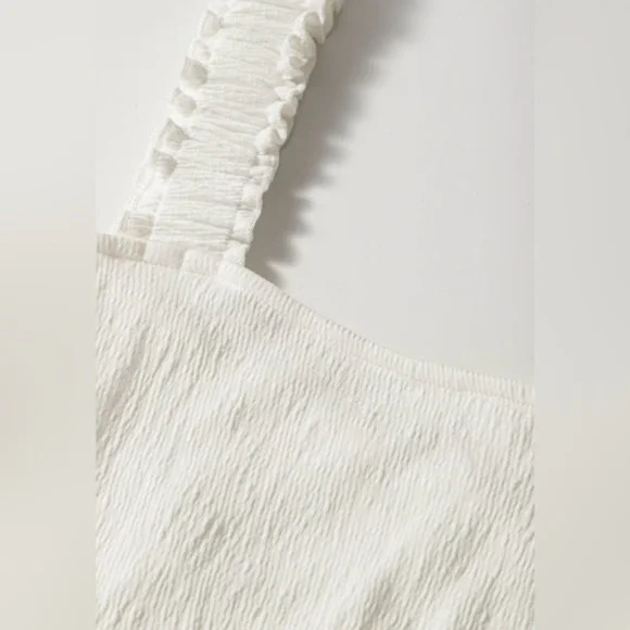 White Ruffle Top - Picture 7 of 10